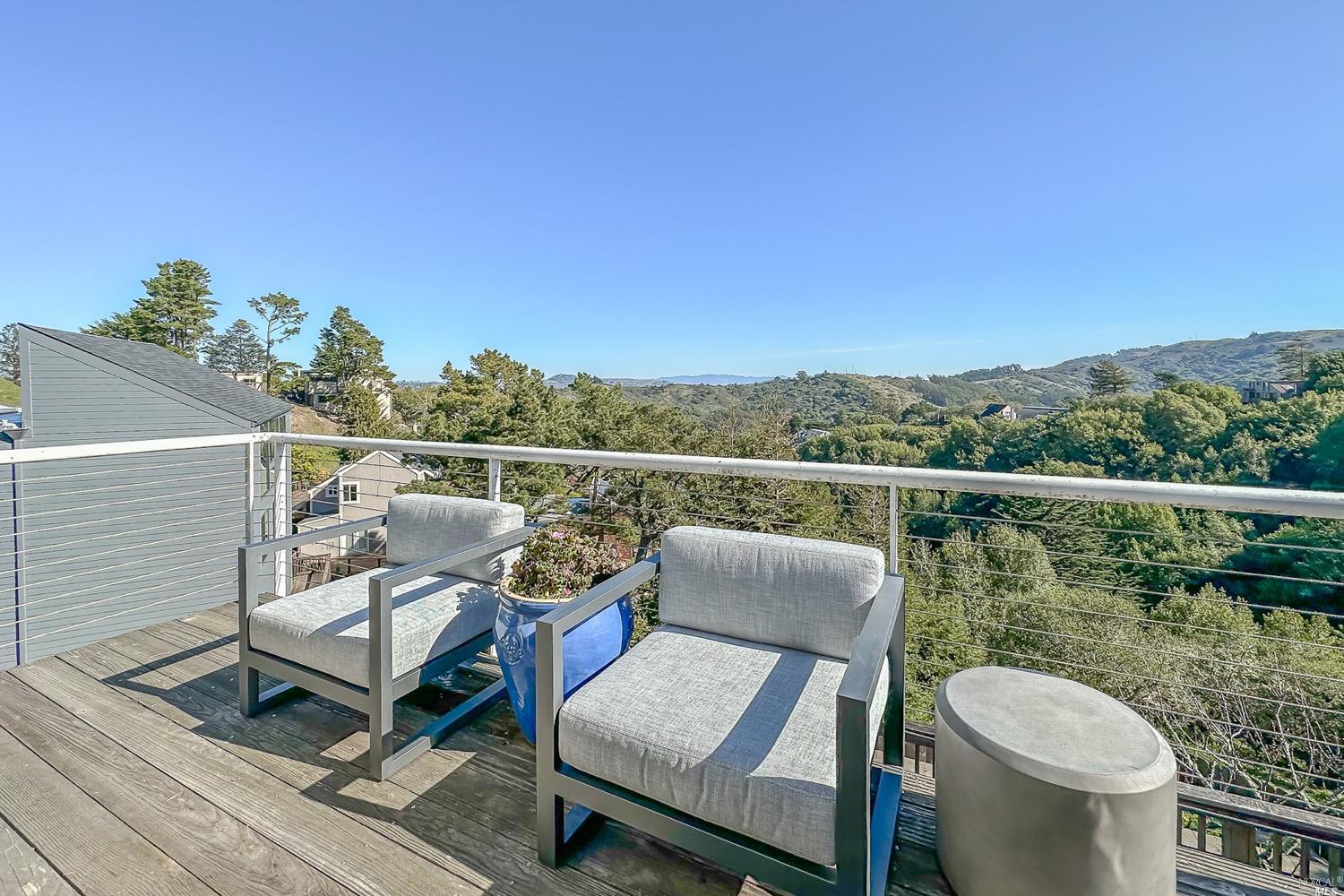 432 Durant Way Mill Valley, CA 94941 - Photo 45 of 69 a view of a chairs in balcony