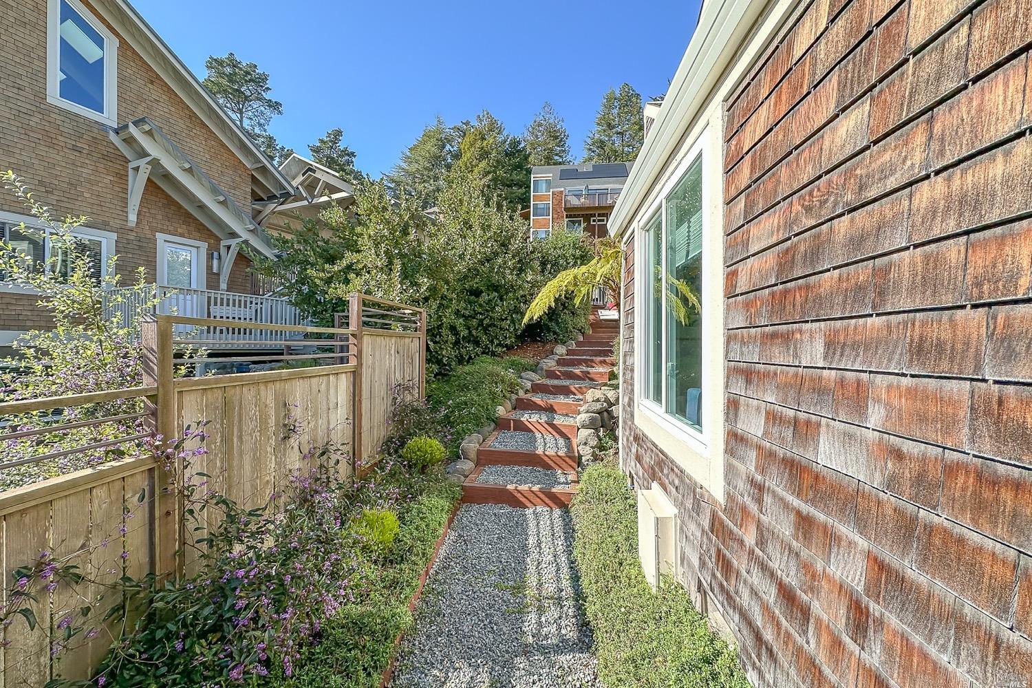 432 Durant Way Mill Valley, CA 94941 - Photo 50 of 69 a view of a pathway with a building in the background