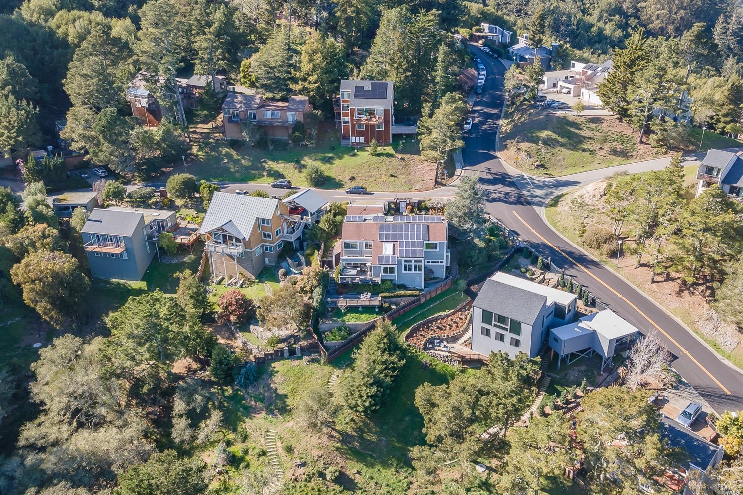 432 Durant Way Mill Valley, CA 94941 - Photo 60 of 69 an aerial view of residential houses with outdoor space