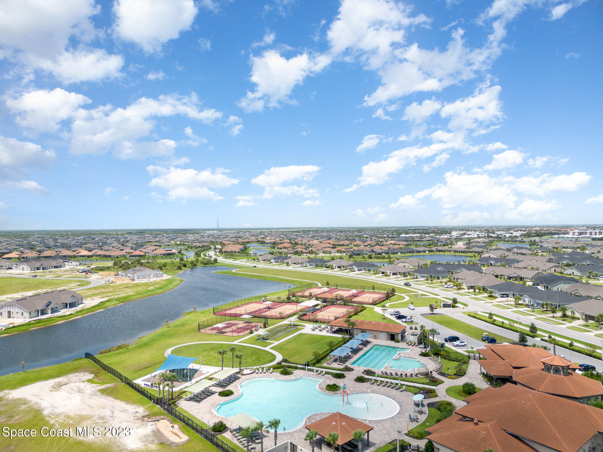 3349 Ribbon Grass Drive Melbourne, FL 32940 - Photo 35 of 45 a view of city and ocean