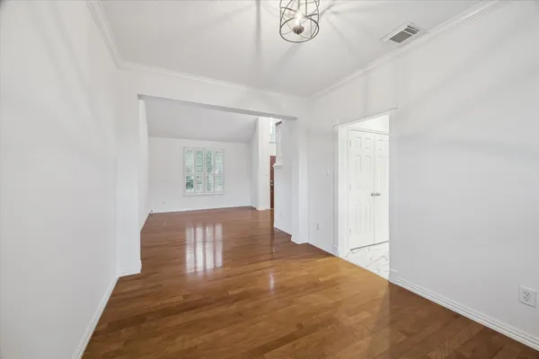 a view of an empty room