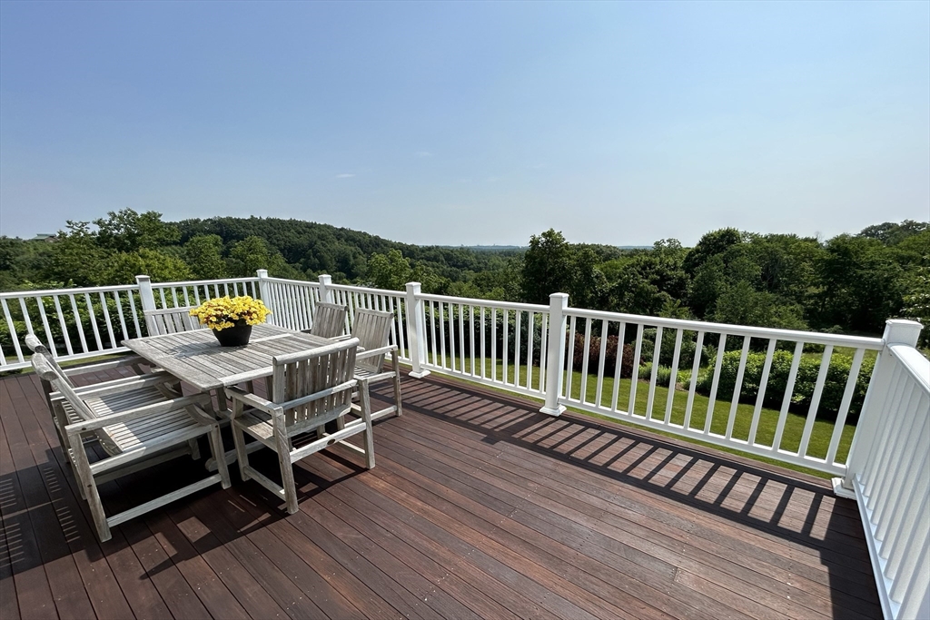 63 Skyfields Drive Groton, MA 01450 - Photo 28 of 40 a view of a deck with wooden floor and outdoor seating