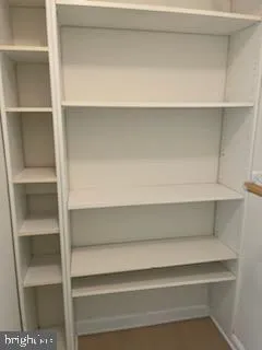 a view of room with cabinets