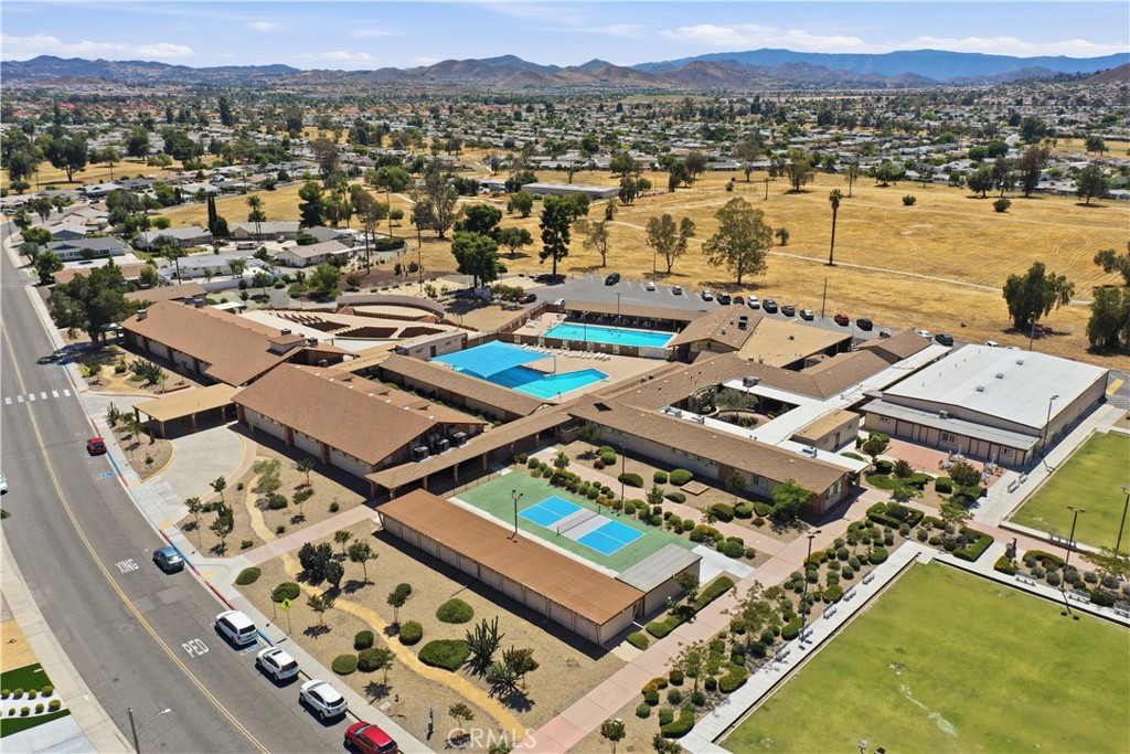 26500 New Bedford Road Menifee, CA 92586 - Photo 42 of 47 an aerial view of a house with a lake
