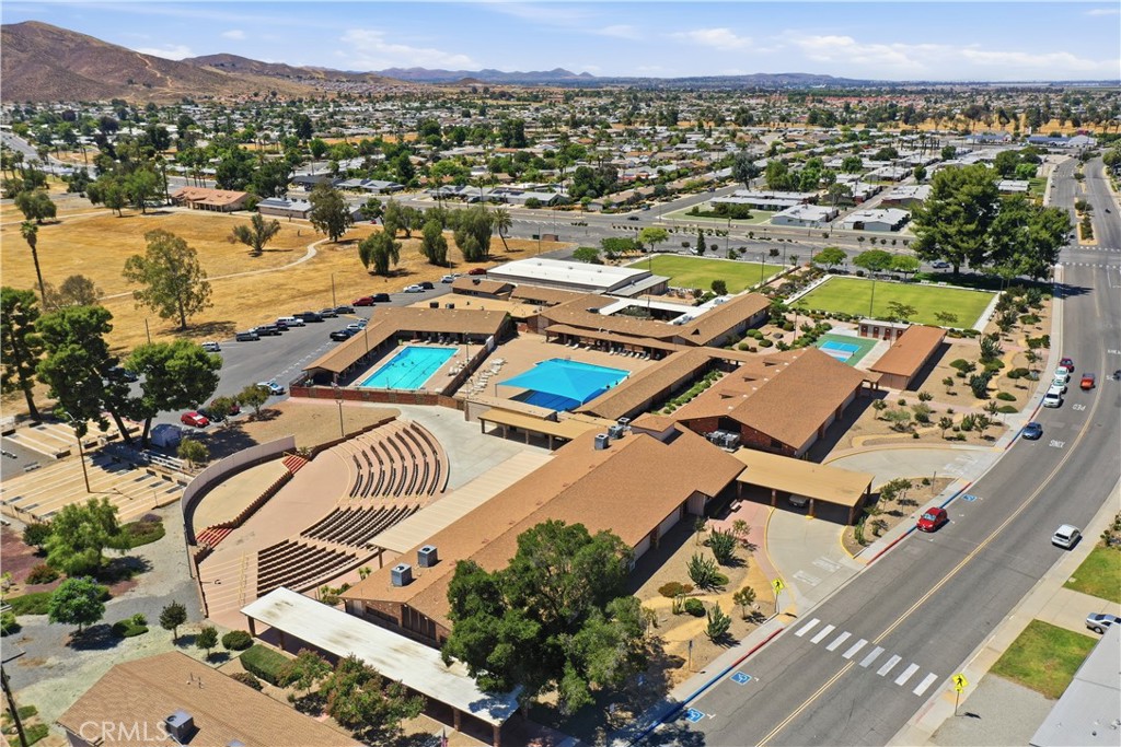 26500 New Bedford Road Menifee, CA 92586 - Photo 45 of 47 an aerial view of a house with a garden