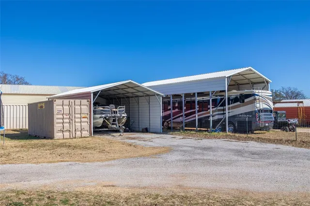 a view of a house with a patio