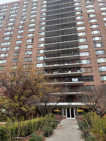 a front view of a building