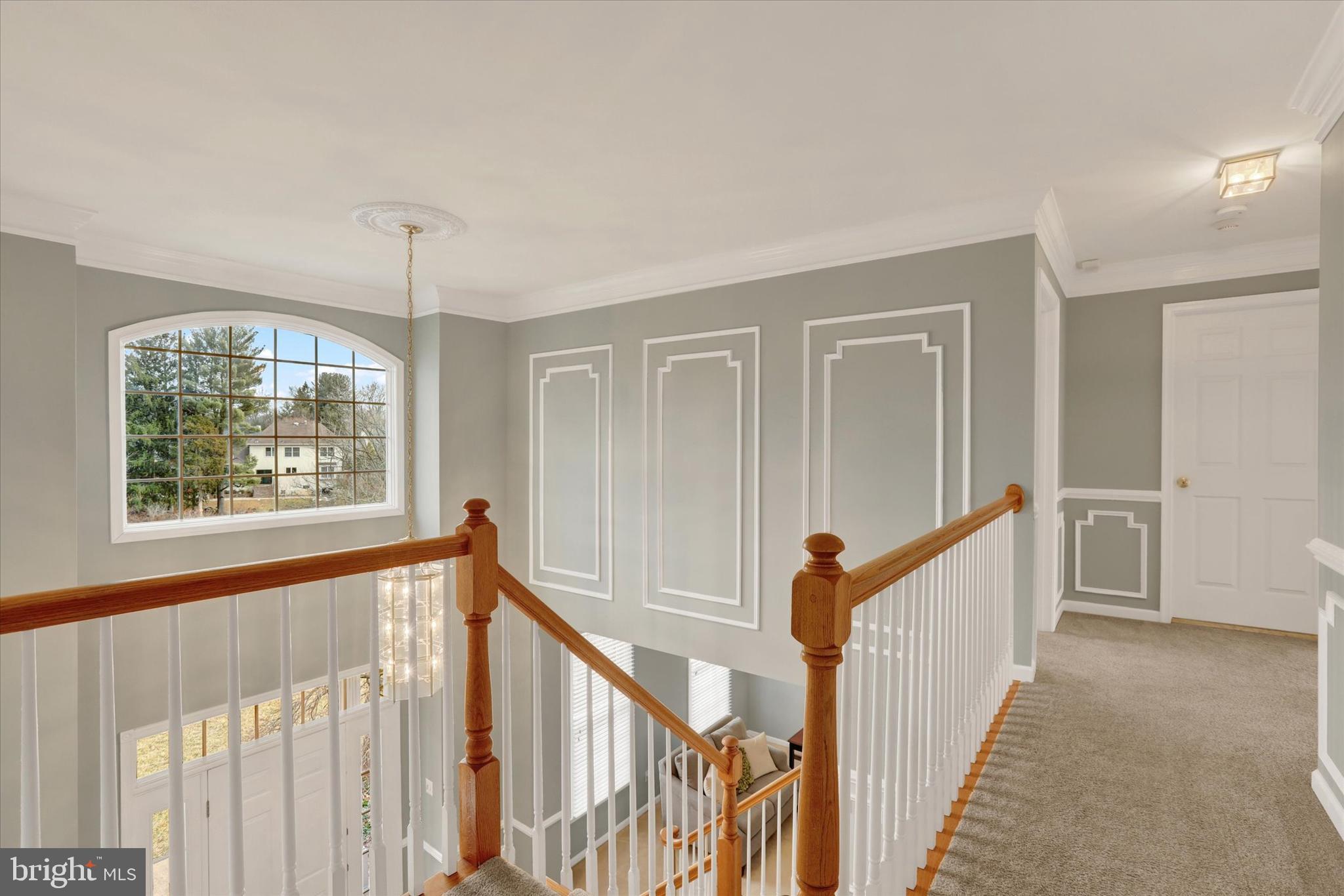 4960 Redfield Road Doylestown, PA 18902 - Photo 35 of 63 Upper Hallway And Foyer Atrium Window