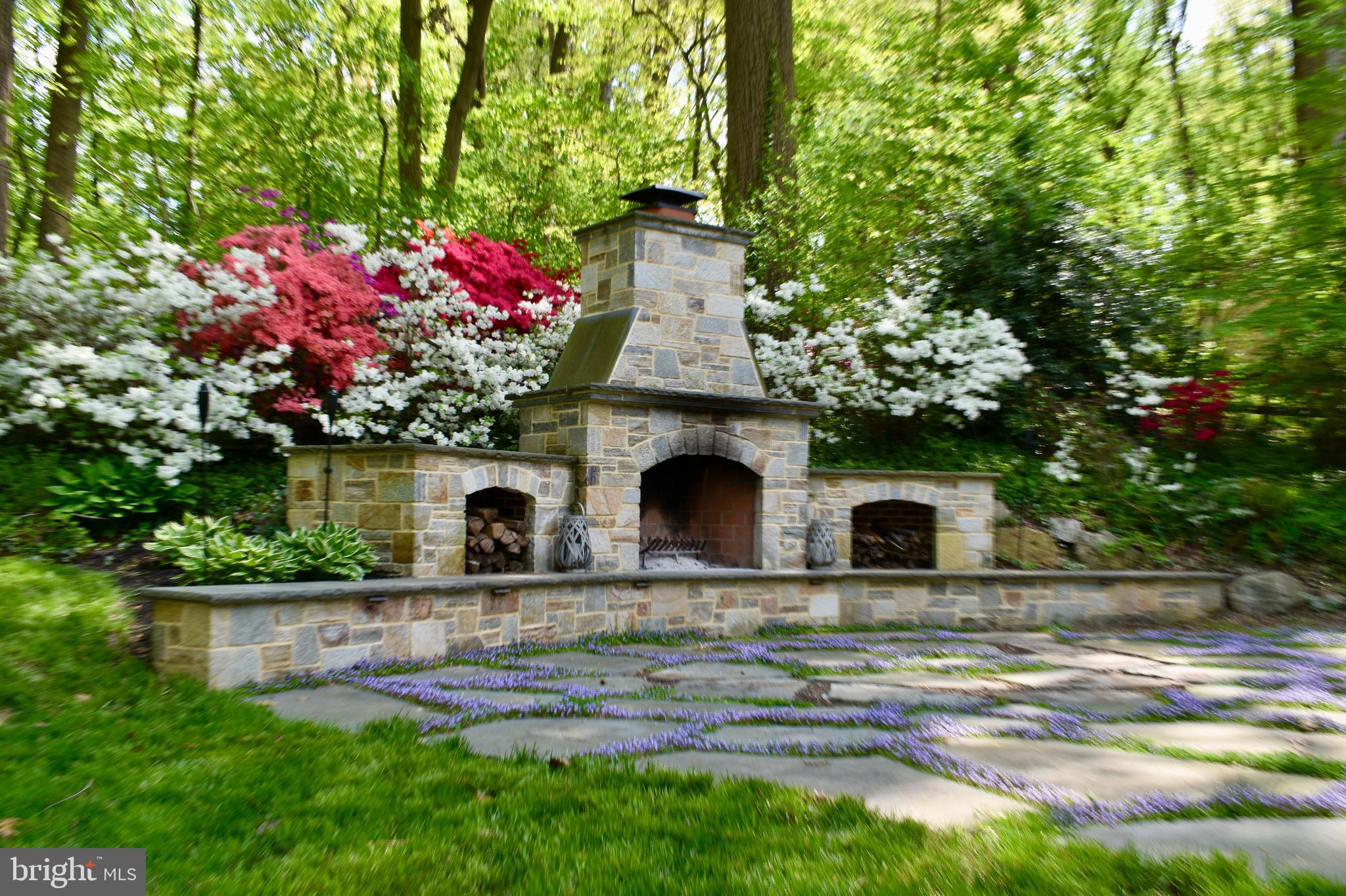 5 Collingwood Garth Phoenix, MD 21131 - Photo 32 of 43 STUNNING Outdoor Fireplace