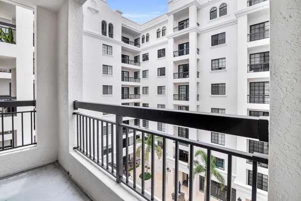 a front view of a building and a window