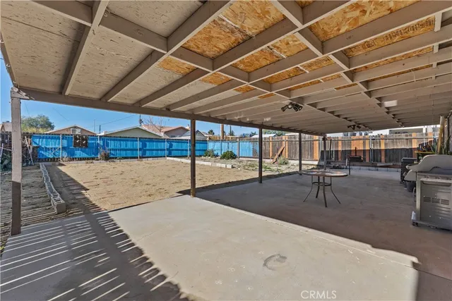 an aerial view of a house with a balcony