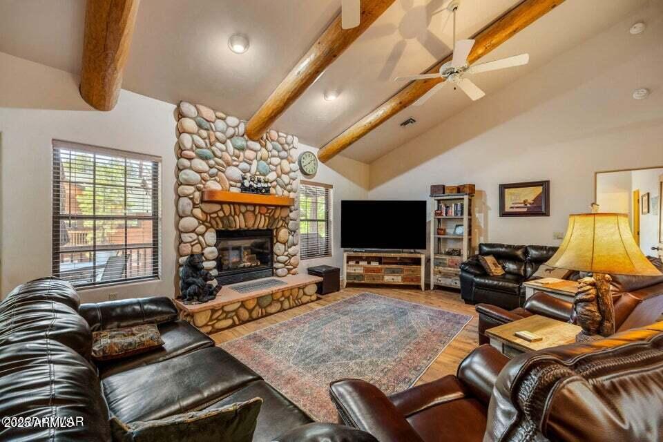 2522 Village Loop Pinetop, AZ 85935 - Photo 1 of 38 a living room with furniture and a flat screen tv