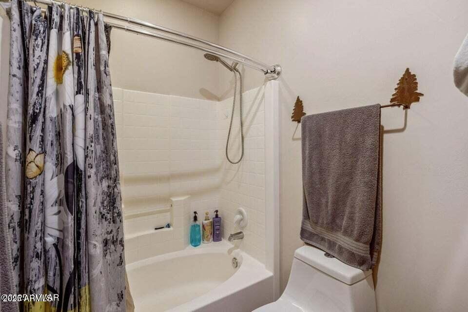 2522 Village Loop Pinetop, AZ 85935 - Photo 16 of 38 a bathroom with a shower and a sink