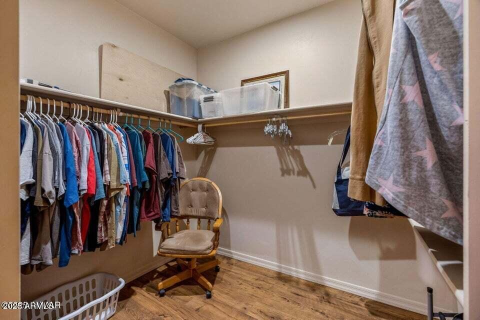 2522 Village Loop Pinetop, AZ 85935 - Photo 17 of 38 a view of walk in closet with clothes and shoes