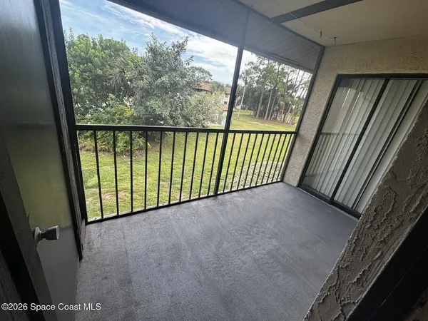 a view of a porch