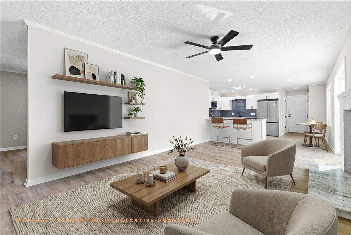 133 Starling Lane Callaway, VA 24067 - Photo 15 of 56 a living room with furniture and a flat screen tv