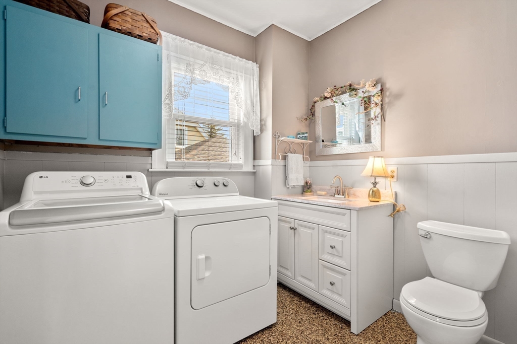 1 Brighton Road Worcester, MA 01606 - Photo 19 of 30 a view of bathroom with a washer and dryer