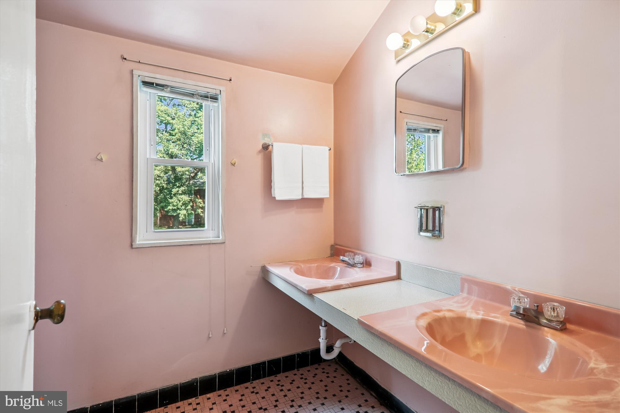 9507 Adelphi Road Silver Spring, MD 20903 - Photo 27 of 41 a bathroom with a sink and a mirror
