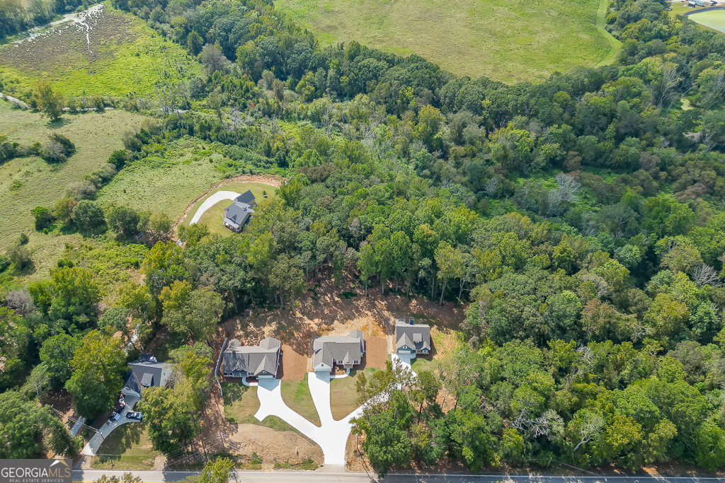 115 Rains Road Jefferson, GA 30549 - Photo 44 of 44 an aerial view of residential house with outdoor space and trees all around