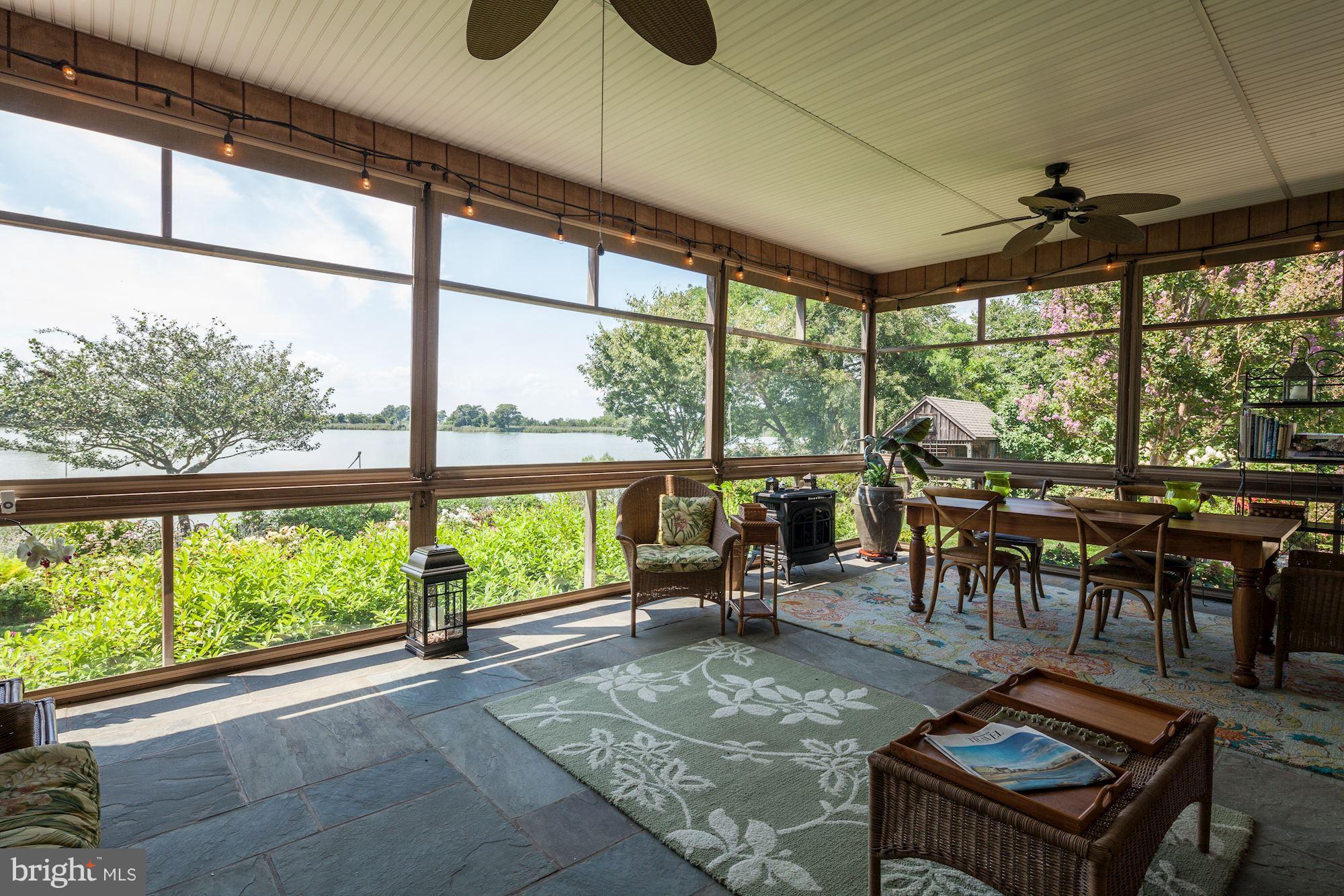 211 Chews Manor Road Stevensville, MD 21666 - Photo 10 of 30 Sunroom with Flagstone / Heated