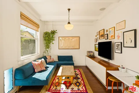 a view of staircase with wooden door
