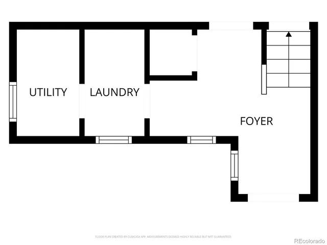 a picture of a bench in front of door