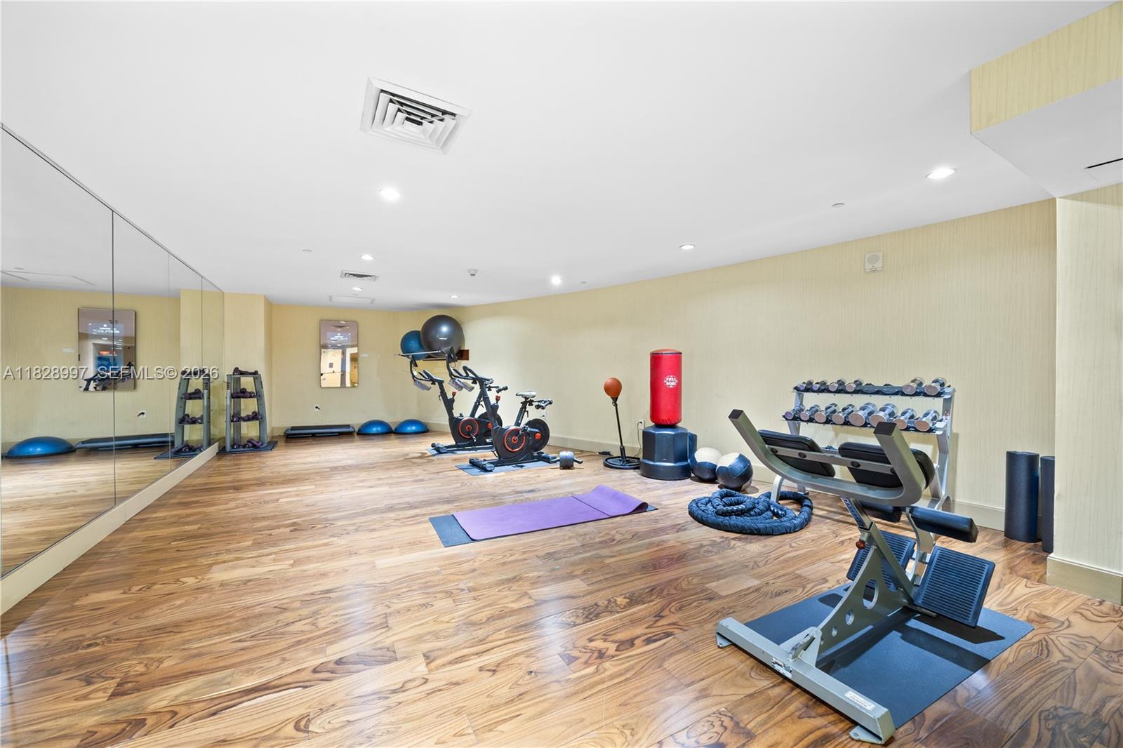 50 Biscayne Boulevard, Unit 4706 Miami, FL 33132 - Photo 46 of 49 a view of a room with gym equipment