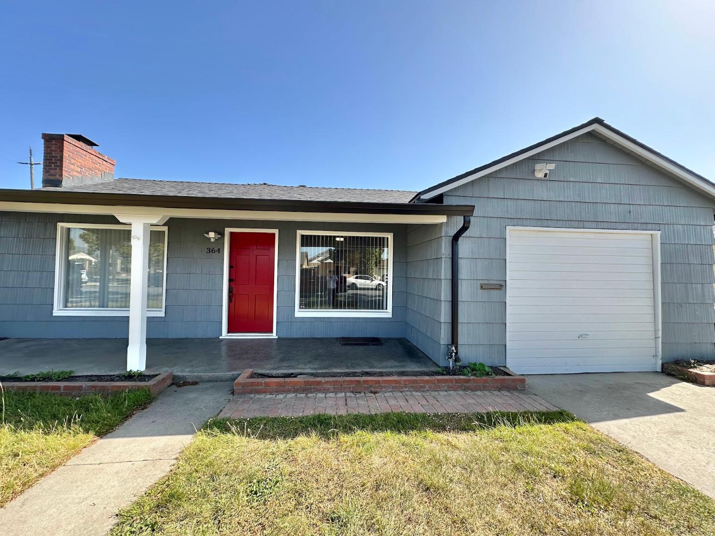 a front view of house with yard