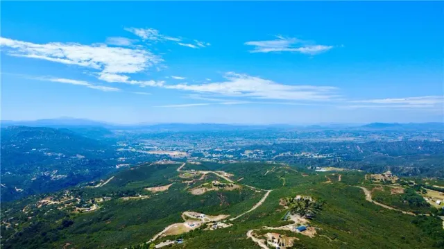 a view of an outdoor space and mountain view