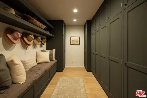 a balcony with stainless steel appliances