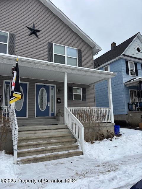 1343 Church Avenue Scranton, PA 18508 - Photo 2 of 22 a view of a house with a snow on the road