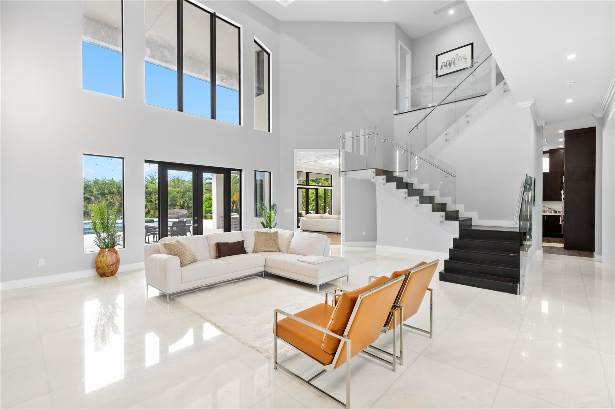 13605 Bella Ranch Lane Southwest Ranches, FL 33330 - Photo 19 of 81 a living room with furniture and wooden floor