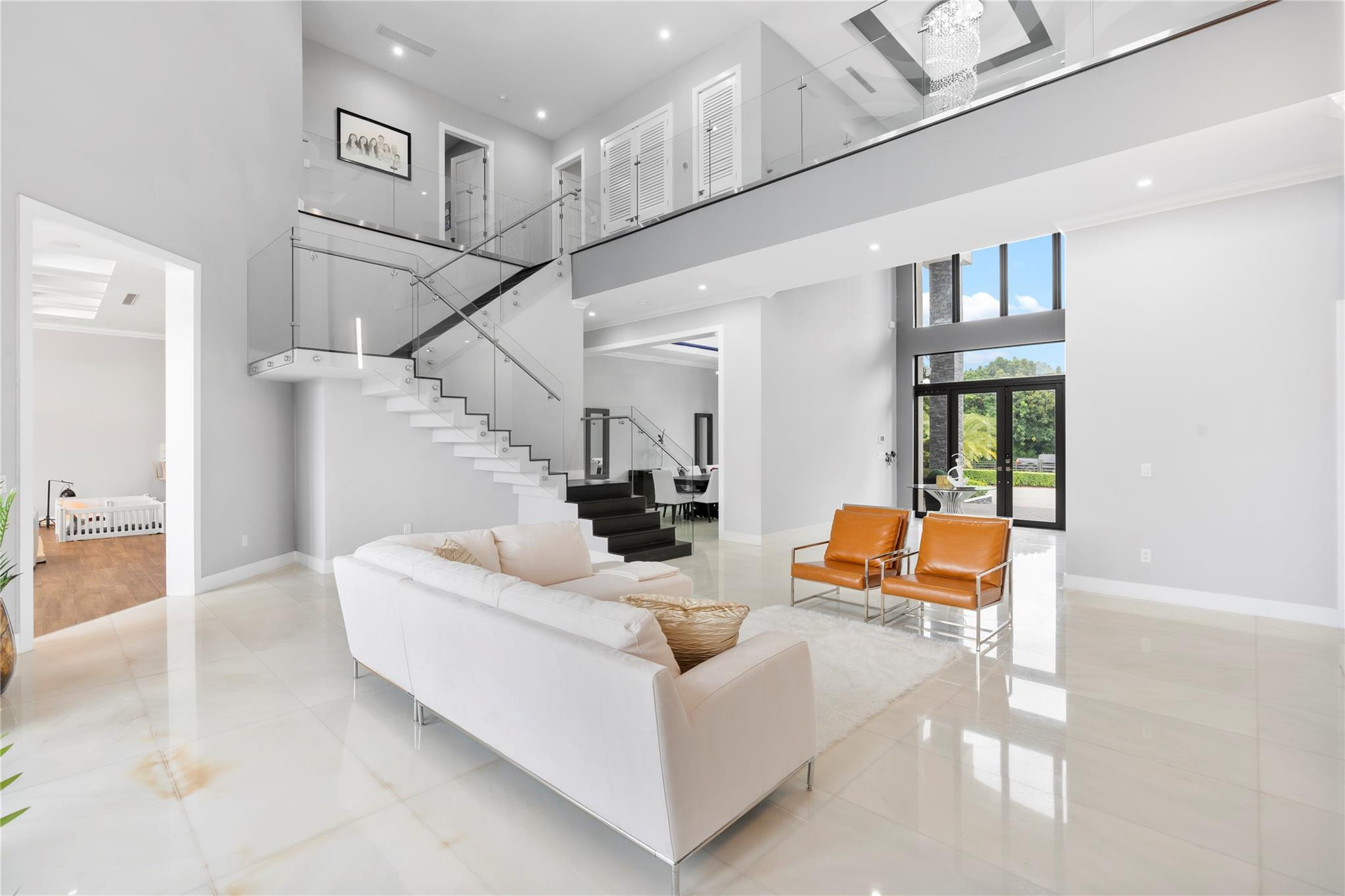 13605 Bella Ranch Lane Southwest Ranches, FL 33330 - Photo 22 of 81 a living room with furniture and wooden floor
