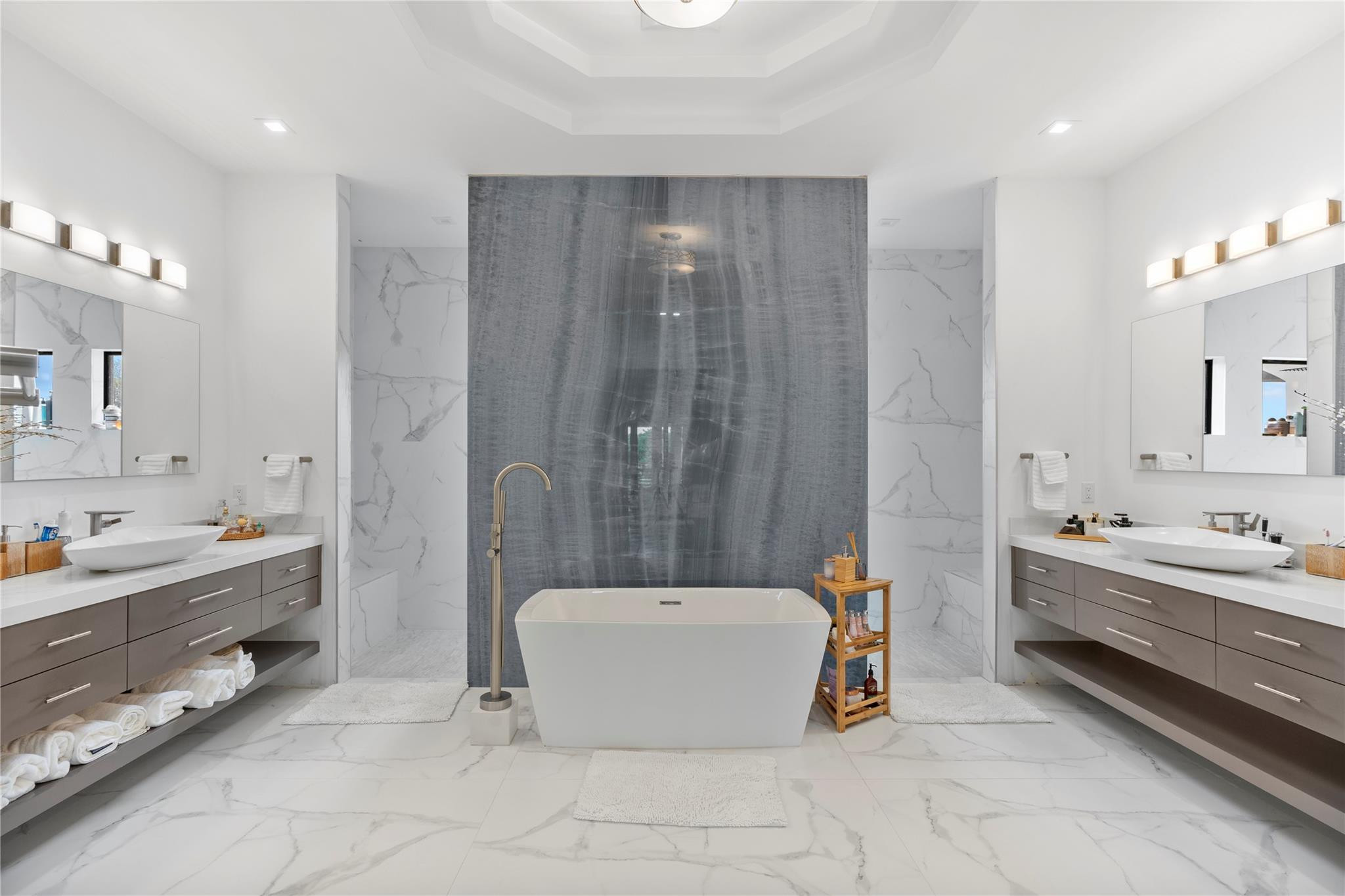 13605 Bella Ranch Lane Southwest Ranches, FL 33330 - Photo 62 of 81 a bathroom with a tub sink shower and mirror