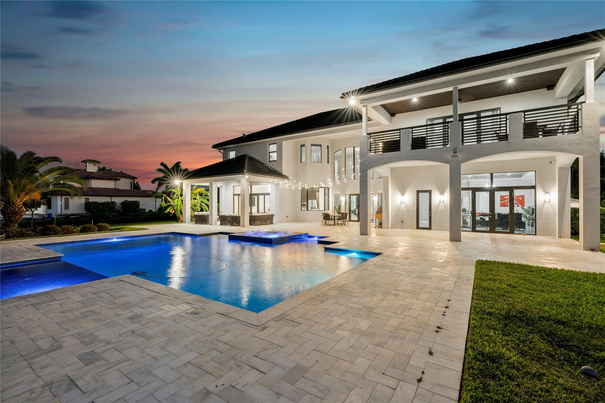 13605 Bella Ranch Lane Southwest Ranches, FL 33330 - Photo 8 of 81 a view of house with swimming pool yard and outdoor seating