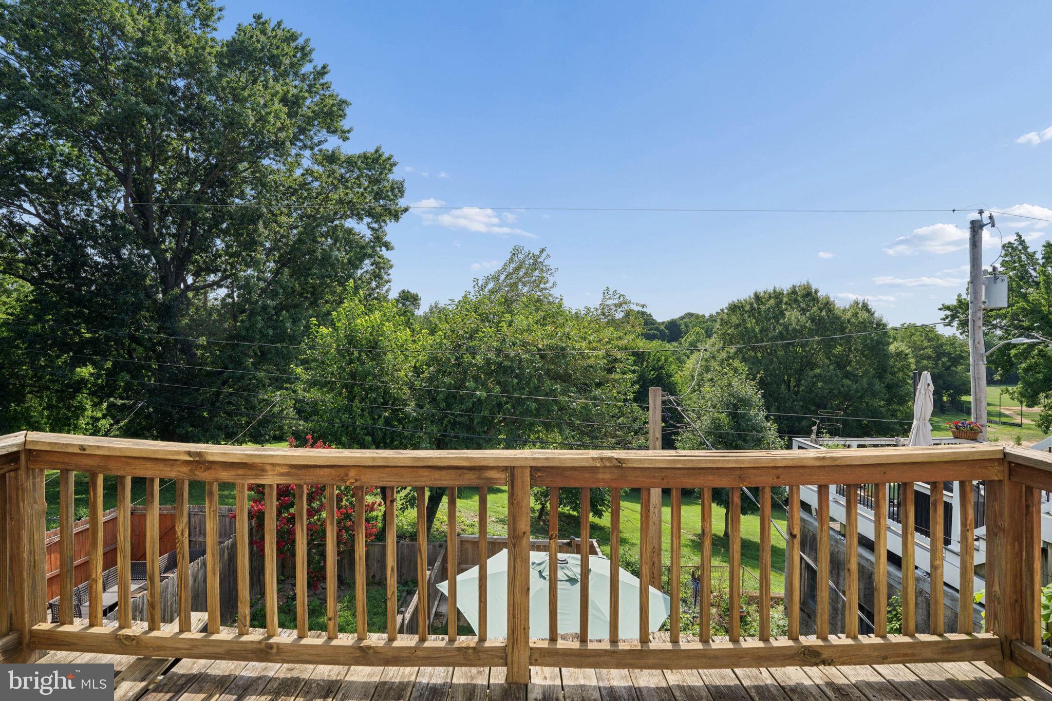 3005 Keswick Road Baltimore, MD 21211 - Photo 19 of 46 Upper deck with peaceful green views