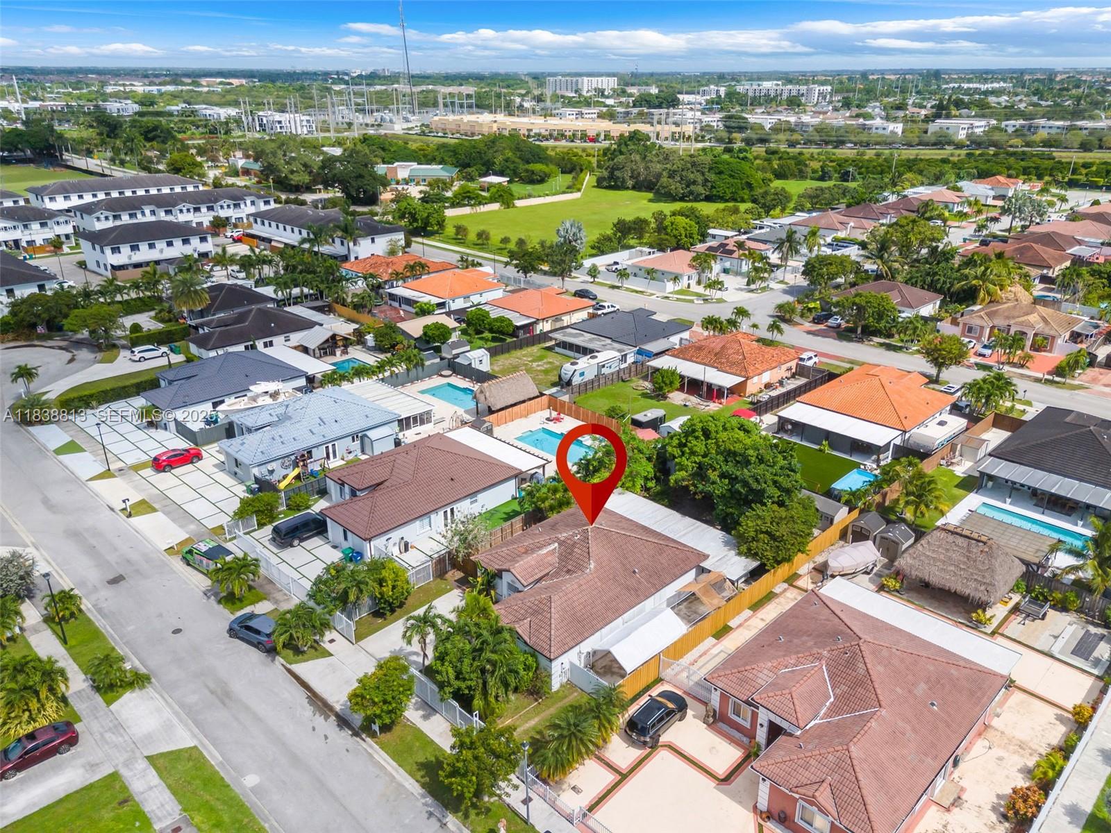 25237 Southwest 133rd Place Homestead, FL 33032 - Photo 9 of 39 an aerial view of residential houses with outdoor space