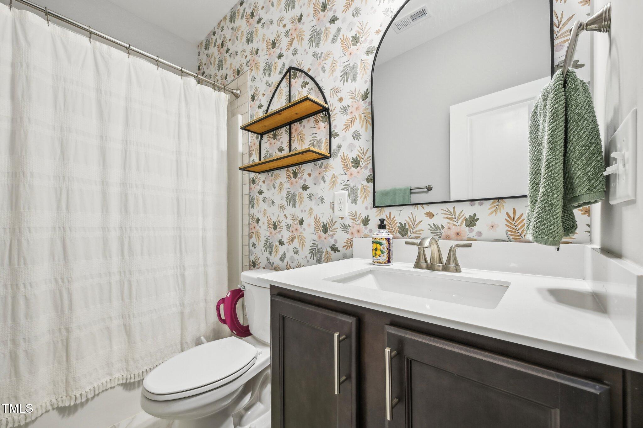195 Solomon Drive Cameron, NC 28326 - Photo 21 of 46 a bathroom with a sink a toilet and shower