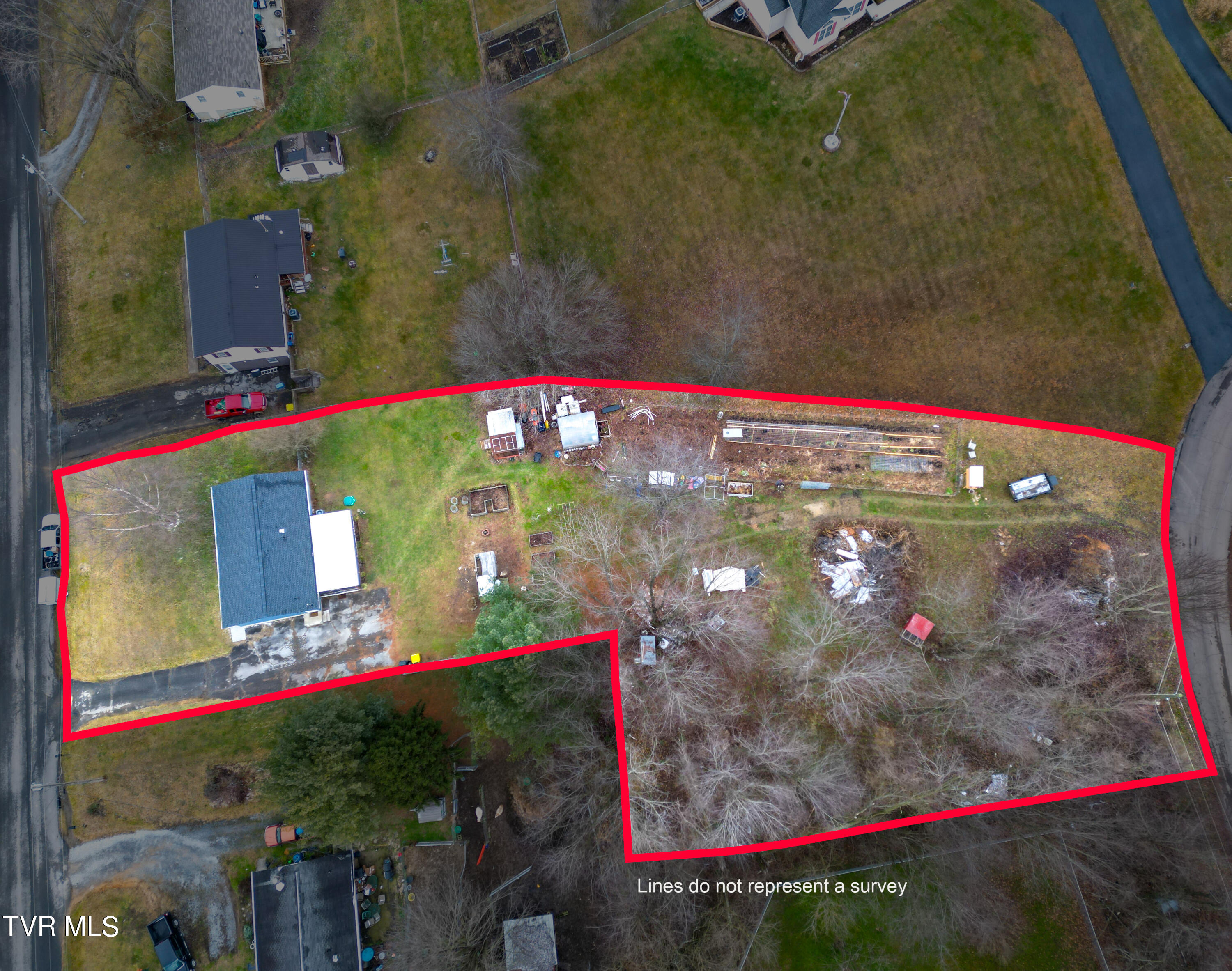 15246 Spring Valley Road Abingdon, VA 24210 - Photo 4 of 29 15246 Spring Valley rd Drone Outline