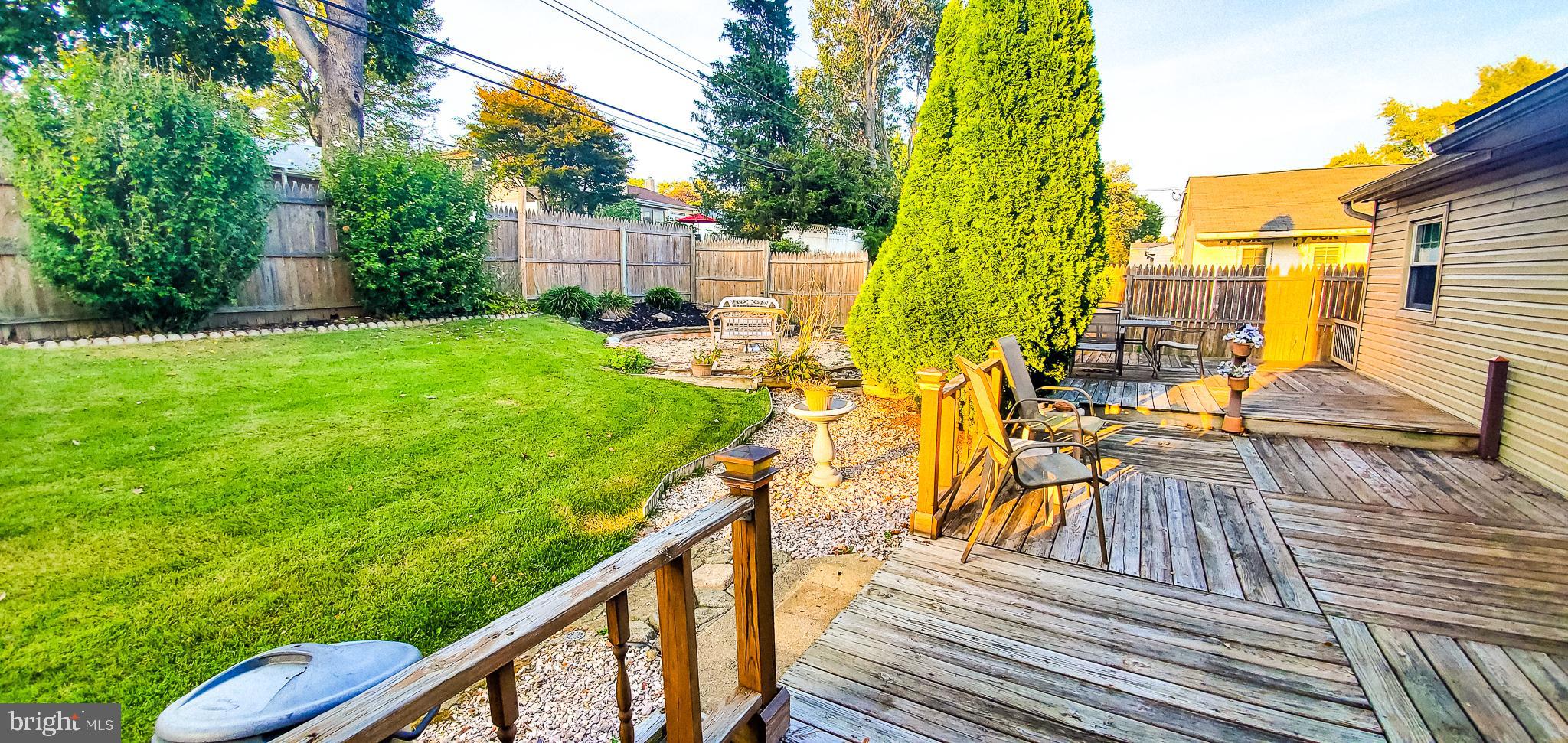705 Auburn Road Fairless Hills, PA 19030 - Photo 13 of 39 Rear Yard View with Deck
