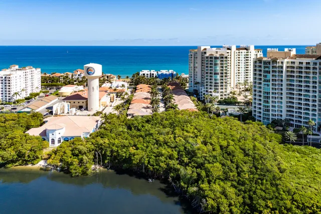 a view of a city with tall buildings