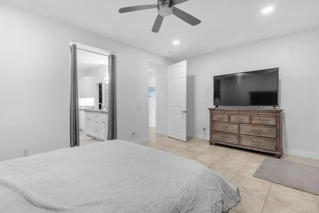 an aerial view of residential building and parking space