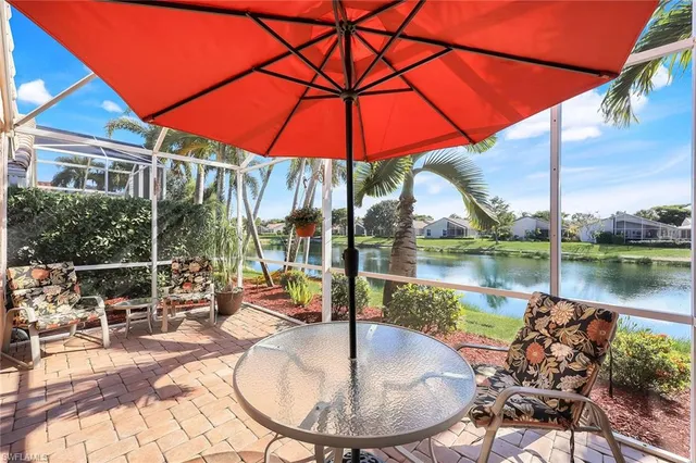 a outdoor view with a sitting space