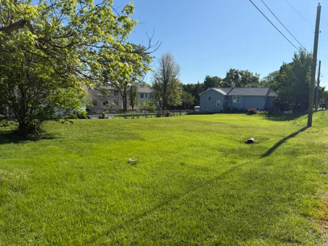 a view of an outdoor space and a yard