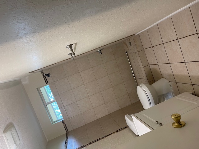 908 Guadalupe Street Lockhart, TX 78644 - Photo 7 of 8 a bathroom with a toilet and a shower