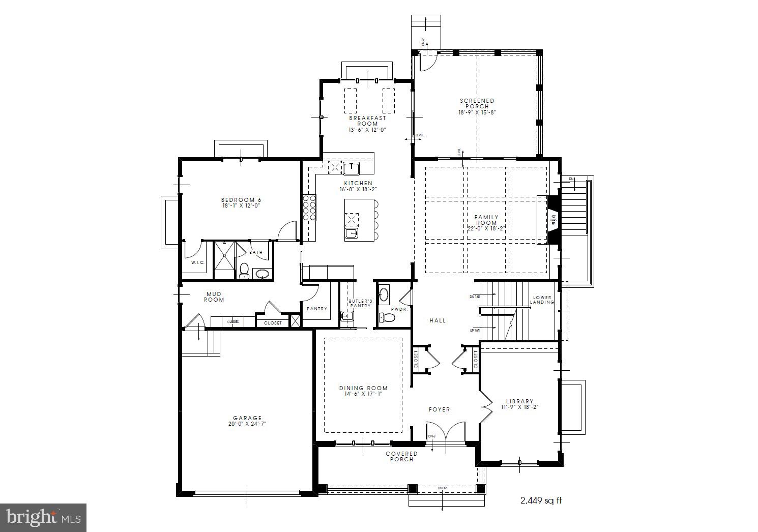 Main Level Floor Plan