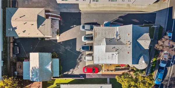 an aerial view of residential house with outdoor space
