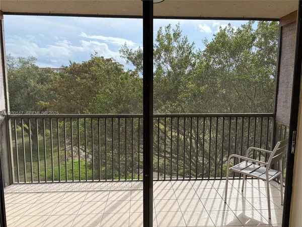 a view of a balcony
