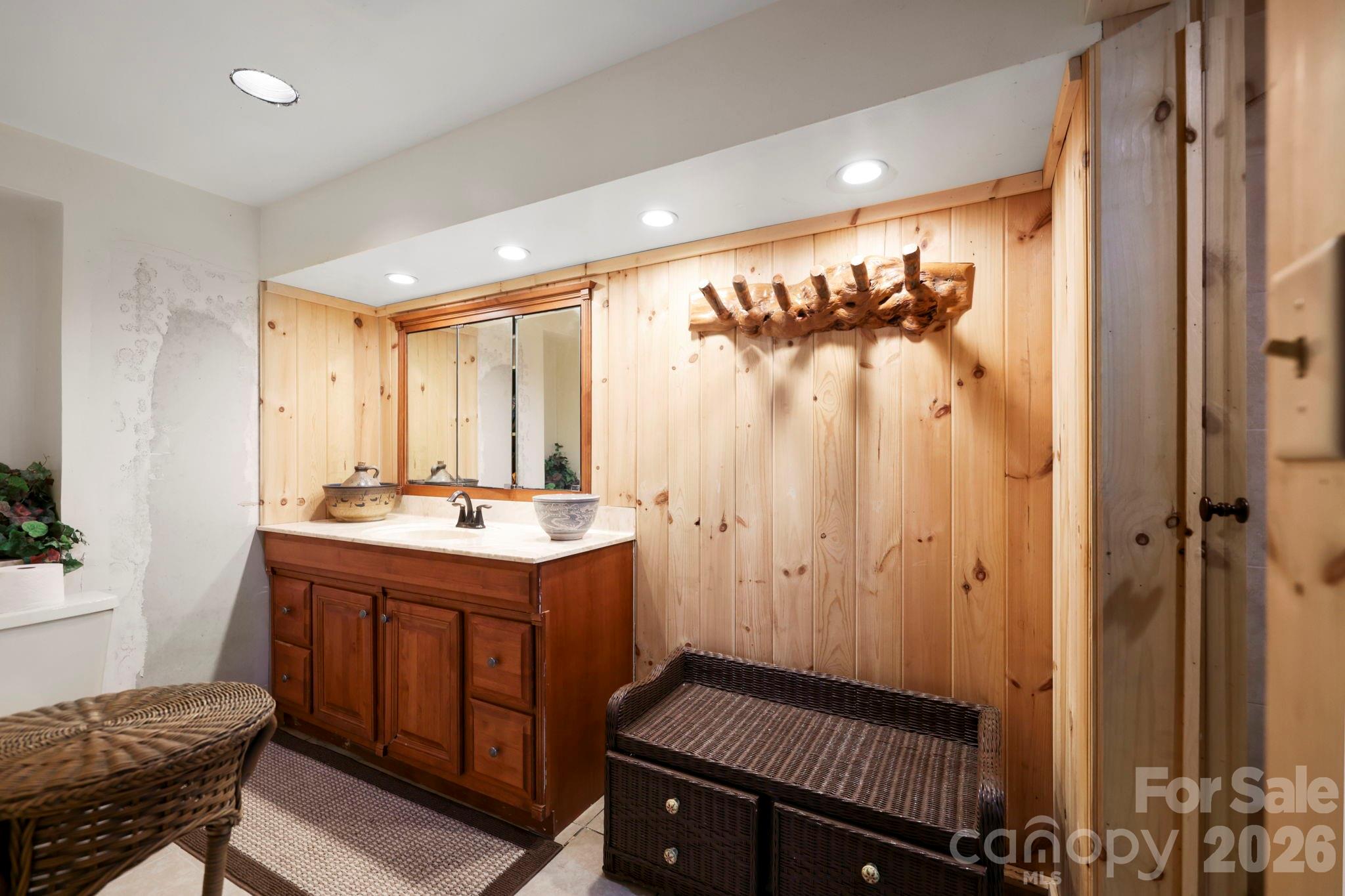 305 Stamey Creek Road Brevard, NC 28712 - Photo 16 of 32 a bathroom with a sink and a mirror