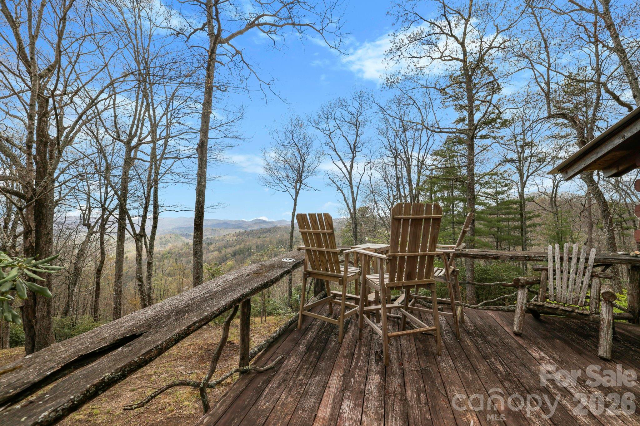 305 Stamey Creek Road Brevard, NC 28712 - Photo 6 of 32 a view of balcony with chairs